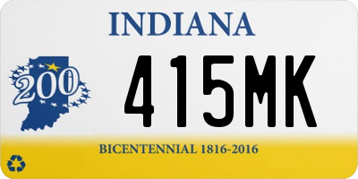 IN license plate 415MK