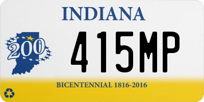 IN license plate 415MP