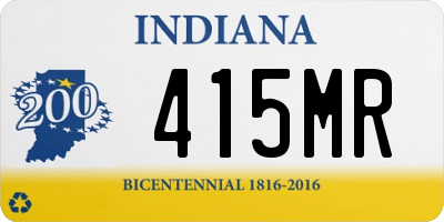 IN license plate 415MR