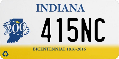 IN license plate 415NC