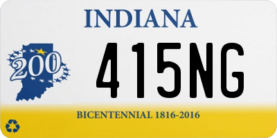 IN license plate 415NG