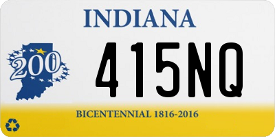 IN license plate 415NQ