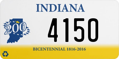 IN license plate 415O