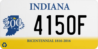 IN license plate 415OF