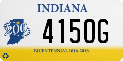 IN license plate 415OG