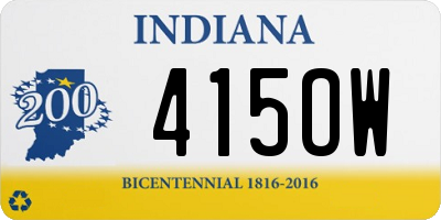 IN license plate 415OW