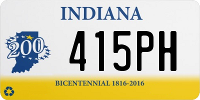 IN license plate 415PH