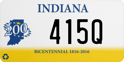 IN license plate 415Q