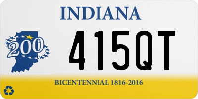 IN license plate 415QT