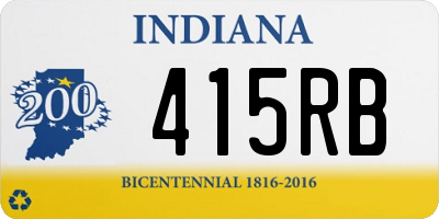 IN license plate 415RB