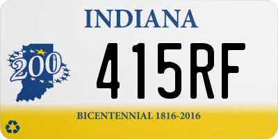 IN license plate 415RF