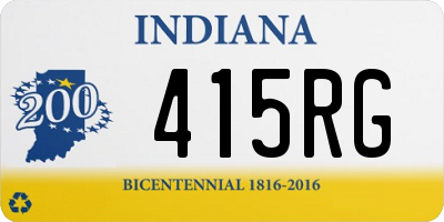 IN license plate 415RG