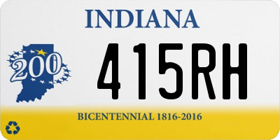 IN license plate 415RH