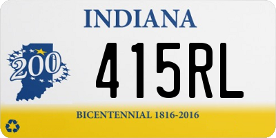 IN license plate 415RL