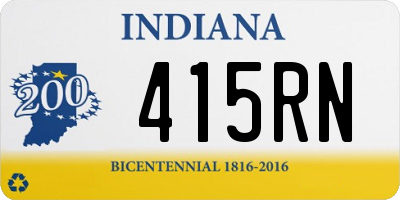 IN license plate 415RN