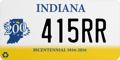 IN license plate 415RR