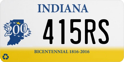 IN license plate 415RS