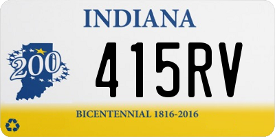 IN license plate 415RV