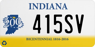 IN license plate 415SV