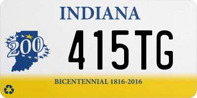 IN license plate 415TG