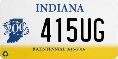 IN license plate 415UG