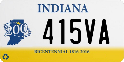 IN license plate 415VA