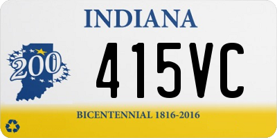 IN license plate 415VC