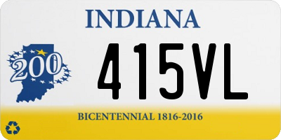 IN license plate 415VL