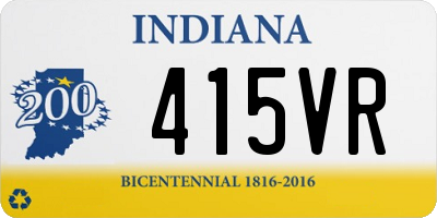 IN license plate 415VR