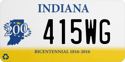 IN license plate 415WG