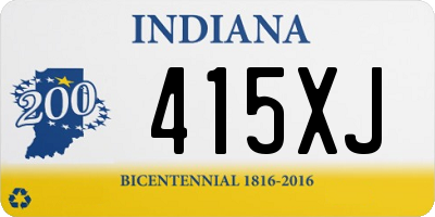 IN license plate 415XJ