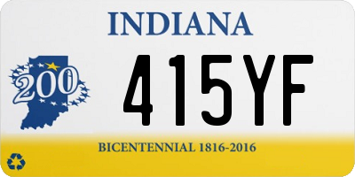 IN license plate 415YF