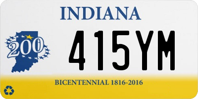 IN license plate 415YM