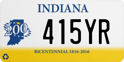 IN license plate 415YR