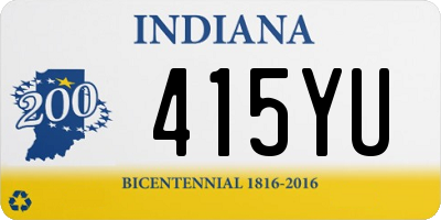 IN license plate 415YU