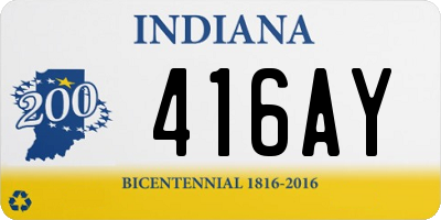IN license plate 416AY