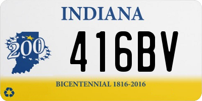 IN license plate 416BV