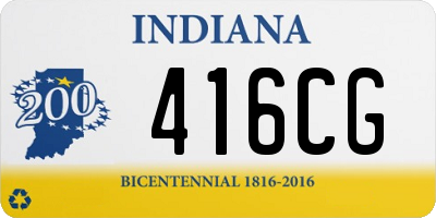 IN license plate 416CG