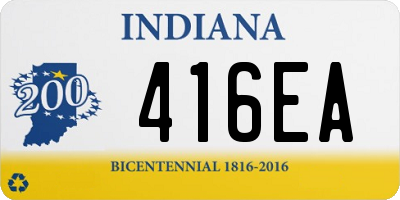 IN license plate 416EA