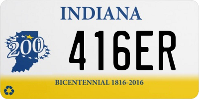 IN license plate 416ER