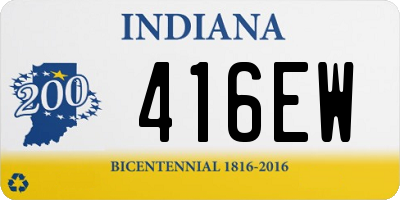 IN license plate 416EW