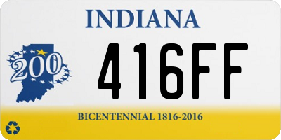 IN license plate 416FF