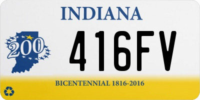 IN license plate 416FV