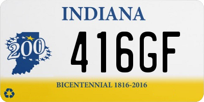 IN license plate 416GF