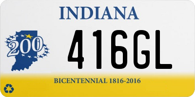 IN license plate 416GL