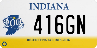 IN license plate 416GN