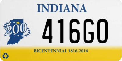 IN license plate 416GO