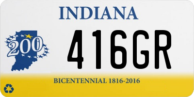 IN license plate 416GR