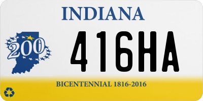 IN license plate 416HA