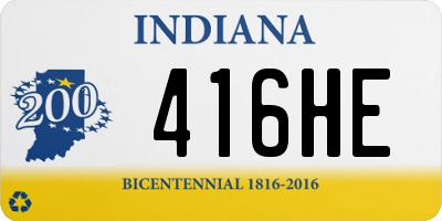 IN license plate 416HE